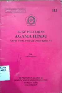 Image of Buku Pelajaran Agama Hindu untuk SIswa Sekolah Dasar Kelas VI